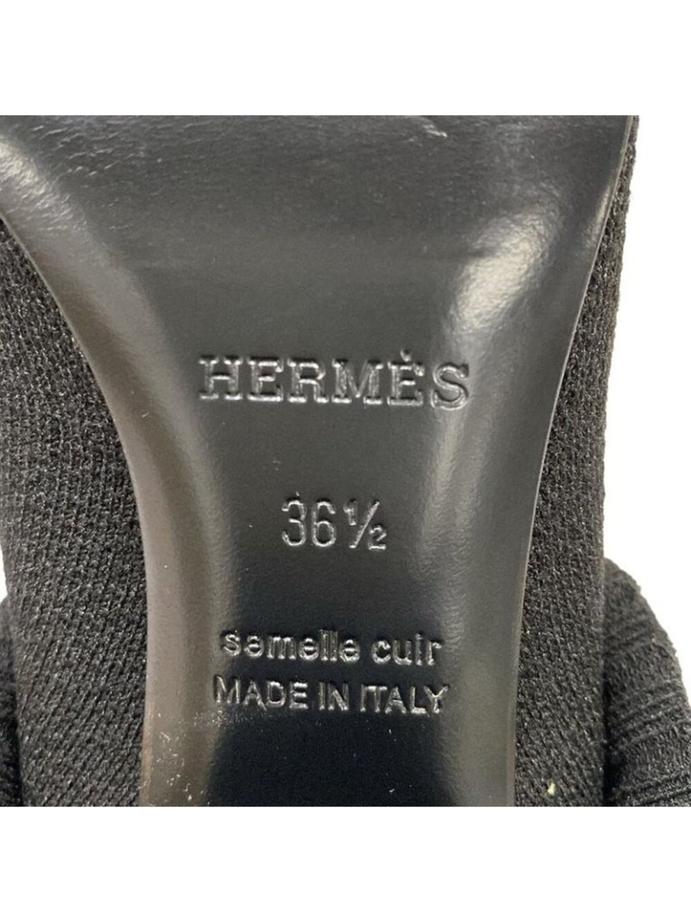 Hermes Long Boots 36.5 Fontaine 60 Black Leather - Picture 9 of 11